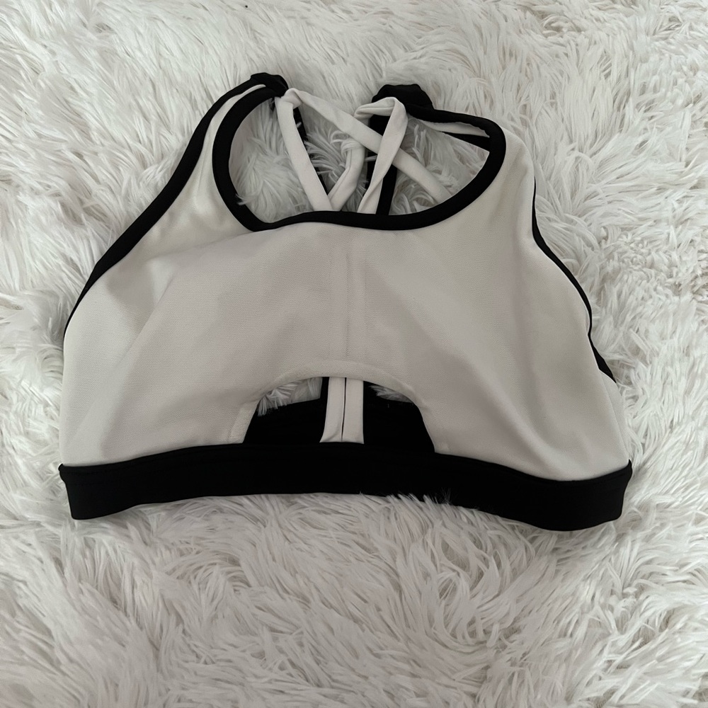 Adorable white and black Tiger Friday Dancewear top!